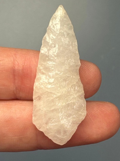 Quality 1 1/2" Quartz Piscataway Point, Found in Salem Co., NJ