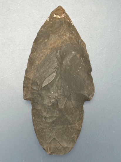 Fine 2 3/4" Turkey Tail/Beaver Tail Point, Hornstone, GREAT Condition and THIN, Found in WV