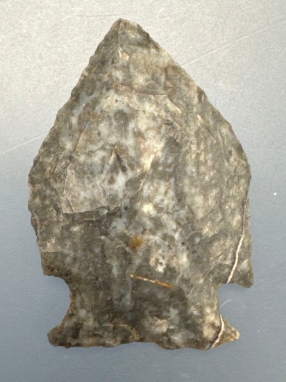 1 5/16" Corner Notch Intrusive Mound Point, Found in WV/Ohio Region, Nice Chert Material