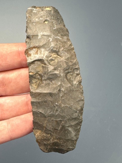 Impressive 3 1/4" Onondaga Chert Square Knife, Paleo, Found in New York, Impressive Example