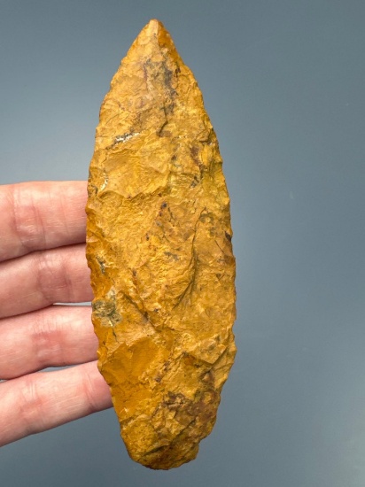 HIGHLIGHT 4 1/2" Jasper Paleo Agate Basin, Doc Bowser, Found on Three Mile Island, Dauphin Co., PA,