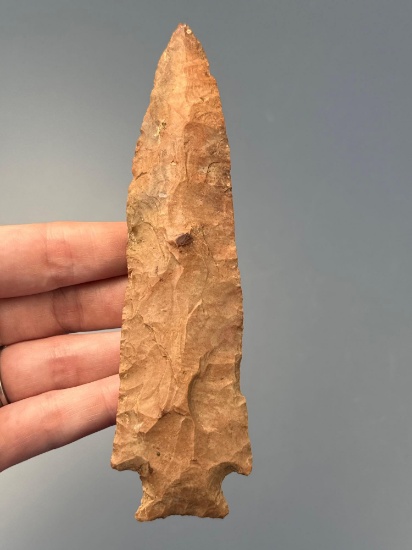 LARGE 5 5/8" Corner Notch Spear, Found in West Virginia, Excellent Example, Bennett COA