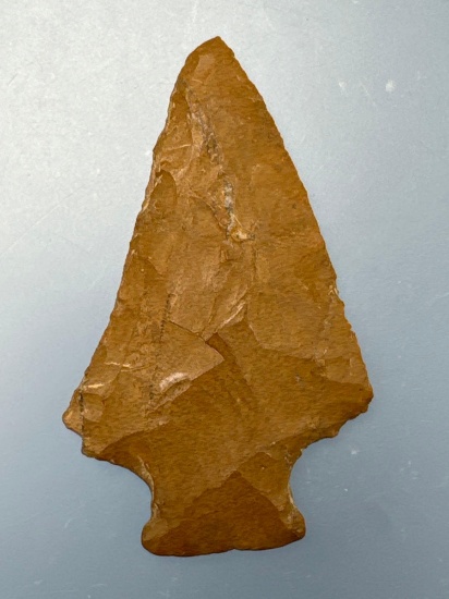 2 1/8" Fine Jasper Perkiomen Point, Found in Berks Co., PA, Ex: Amspacher
