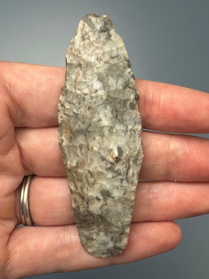 NICE 3" Paleo Agate Basin, Basal Grinding, Found in Genesee Valley, Central New York