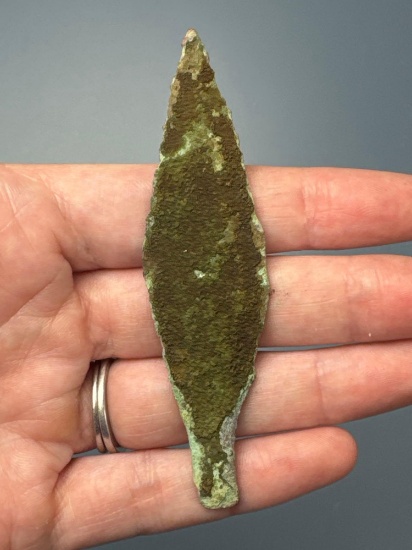 Rare 3 1/2" Copper Spear, Found in Lake Erie Region near Buffalo, New York, Great Example!