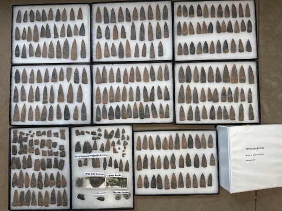 HIGHLIGHT Stunning 408 Artifact Meadowood Cache "Kunkle Cache", Found Across from Millersburg, PA
