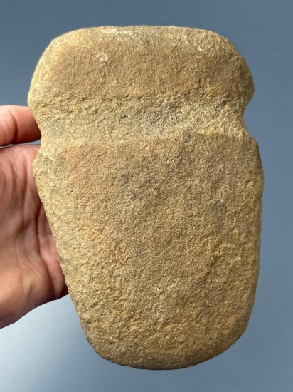 6 1/2" Full Groove Axe, Wide, Found in Maryland, Ex: Dudkewitz Collection