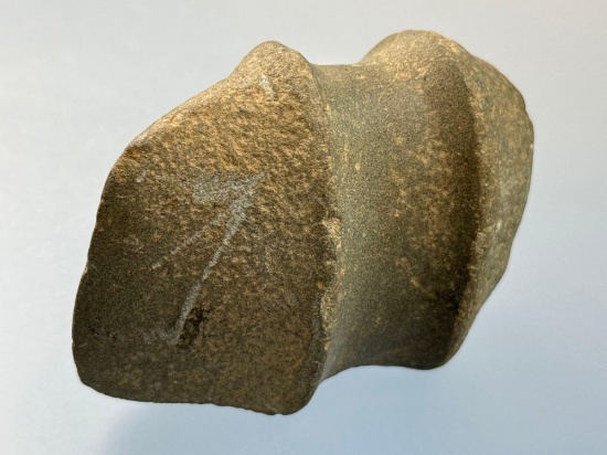 4 1/16" Miniature Axe, FLUTED, Sits on End, Found in Central Pennsylvania, Raised Ridges, NICE