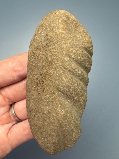 3 5/8" Abrading Stone "Sinew Stone", Use for Knapping/Platform Formation, Found in York Co., PA