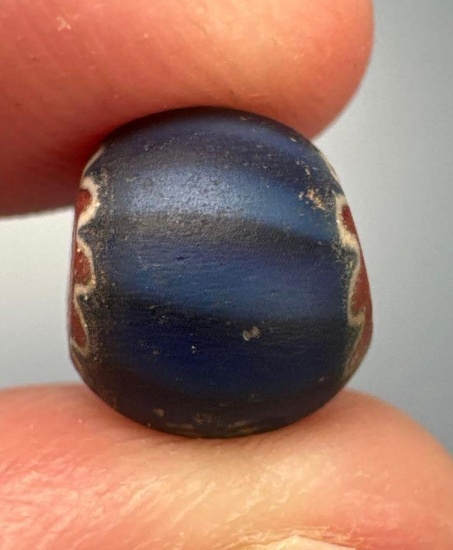 Polychrome Chevron Bead, Susquehannock Found in Washington Boro, Lancaster Co., PA, Ex: Stoner