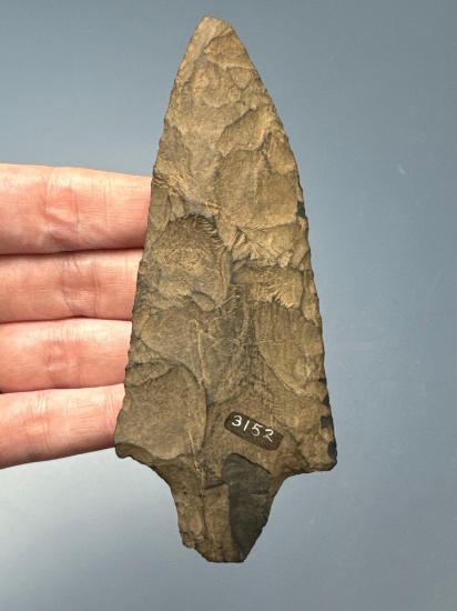Large 4 5/8" Chert Snook Kill Point, Found in the Hudson Valley, Westchester Co., NY, Ex: Prindle