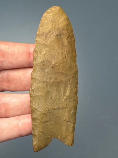 SUPERB 3 3/4" Fluted Paleo Clovis, Found in the Lehigh Valley in Pennsylvania, Bennett COA