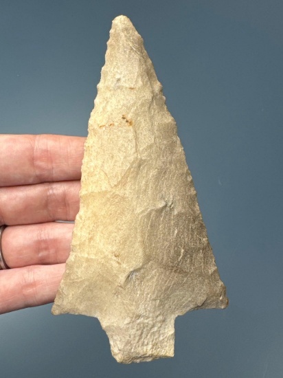 MASSIVE 5 1/8" Stem Point, Found in New England, Ex: Terry Summers, Purchased at Schnecksville
