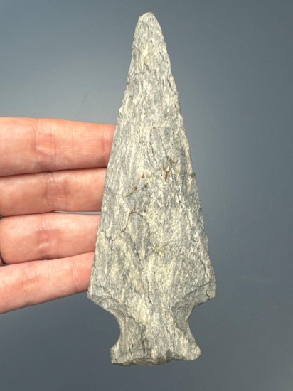Large 4 7/8" Rhyolite Susquehanna Broadpoint, Found in New Jersey, Ex: Walt Podpora