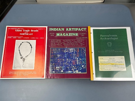 3 Bead References Including Book- "Glass Trade Beads of the Northeast" Gary Fogelman
