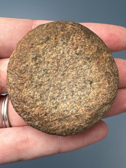 Small 1 3/4" Double Cupped Discoidal, Found on West Virginia/Kentucky Border