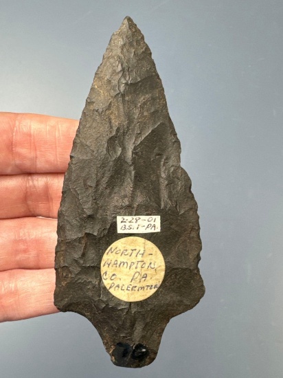 FINE 4 1/8" Snook Kill Point, Found in Northampton Co., PA, Ex: Bob Sharp, Popora Collections