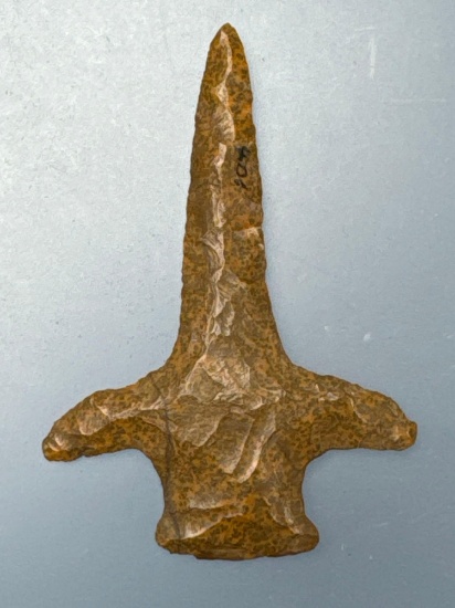 HIGHLIGHT Rare 2 5/8" Jasper Perkiomen Cruciform Drill, Found Hennery Island, PA by Joe Wallace