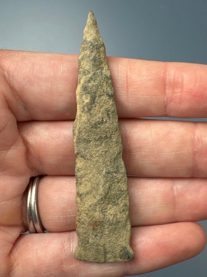 Fine 2 3/4" Argillite Hellgrammite Point, Found in Maryland, Ex: Dukewitz, Cicero Collections