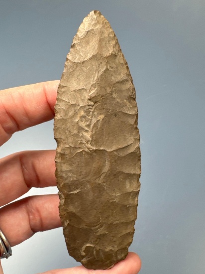 NICE 4 1/8" Paleo Agate Basin, Onondaga Chert, Found by Raymond Powell, Burlington Co., NJ, Cicero