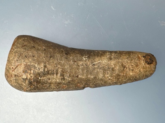 NICE 3 1/2" Steatite Obtuse Angle Pipe, Woodland, Found by Larry Penlet in Hickory, North Carolina