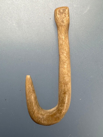 RARE 1 1/2" Fishhook, Excellent Example with Polish, Found in Western Pennsylvania along Ohio River
