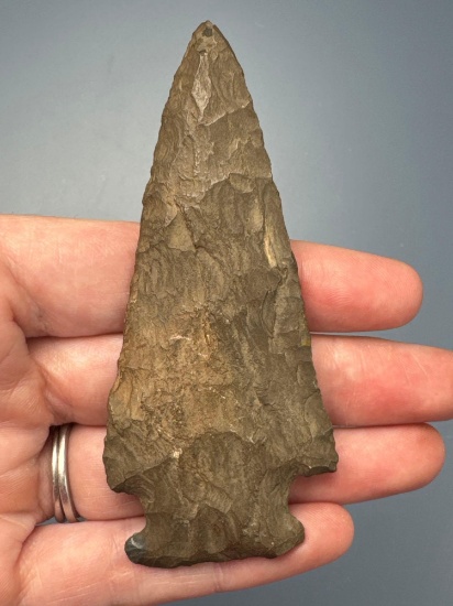 3 9/16" Esopus Chert Brewerton Point, Found in New York, Ex: Dave Summers Collection