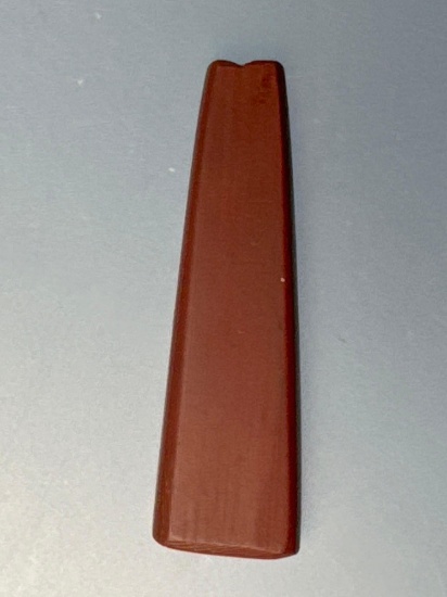 NICE 1 1/2" Catlinite Bead, Found on Conestoga Town Site, PA, Ex: Hoenwater, Kistler, J. Humphry