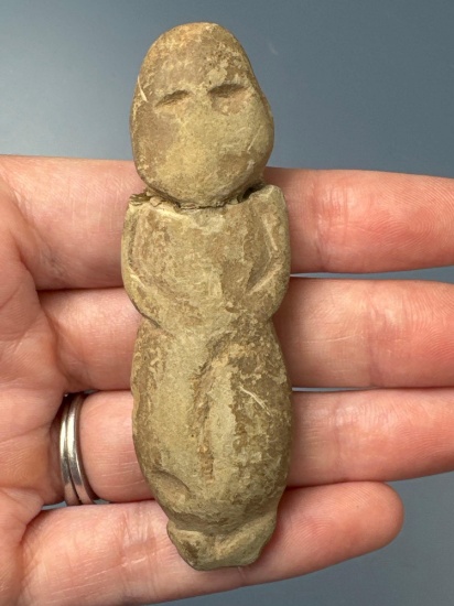 RARE September Morn, STONE, Found on Eagle Bluff, Cayuga Co., NY, Ex: Schoff, Brown, Hall, Summers