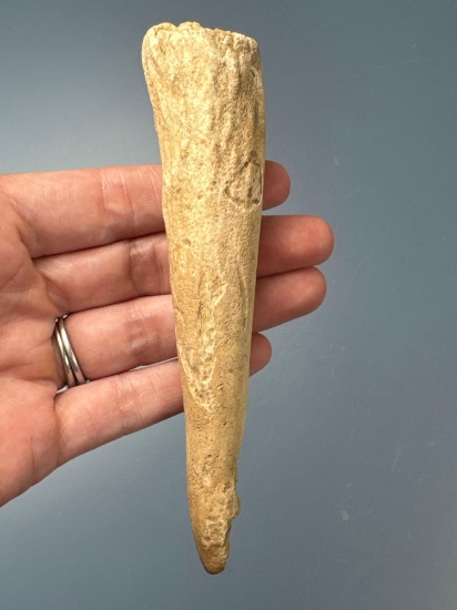 5 1/4" Antler Flaking Tool, Fox Site, East Bloomfield, NY, Ex: Dave Summers