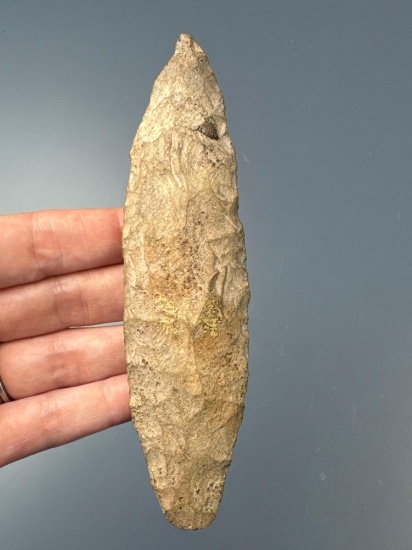 LARGE 5 1/2" Lanceolate, Well-Made Blade, Found on West Virginia-Ohio Border, Ex: Birkhead