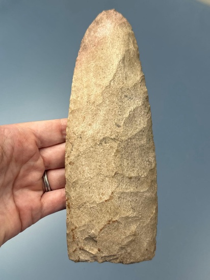 HUGE 7 3/4" Chert Knife/Preform, Reported Found along PA/MD Border (likely western border)