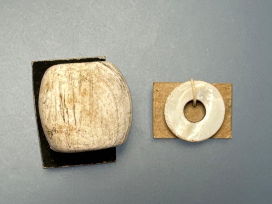 Shell Beads, Ex: Harry Schoff and Newton Farwell Found in NY (Site Specific) GREAT PIECES!