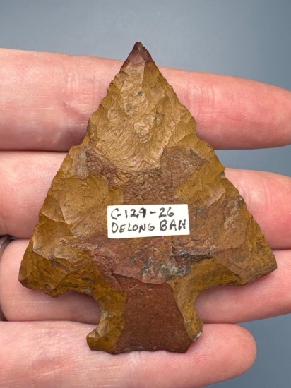 STUNNING 2 1/4" Jasper Perkiomen, Heat-Treated Tip, Found along the Lower Susquehanna River