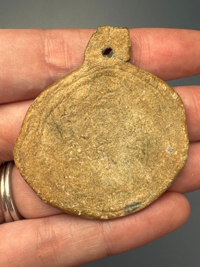 Impressive 2" Lead Pendant, Large Example, Iroquoian Trade Artifact, Found in New York,