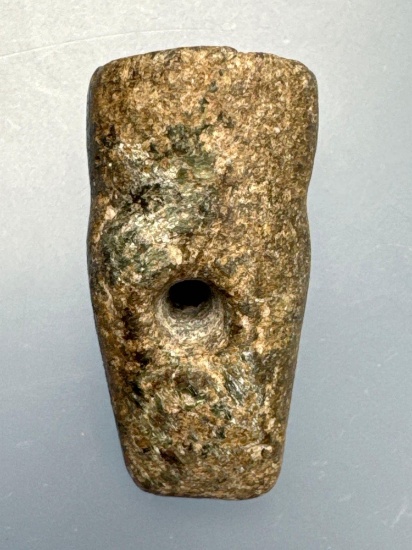 NICE 1 5/8" Steatite Vasiform Pipe w/Flared Rim, Found on the Pennsylvania/Ohio Border, Ft. Ancient