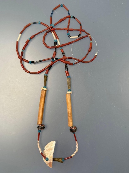 STUNNING 48" Strand of Susquehannock Trade Beads, Found in Washington Boro, Lancaster Co., PA