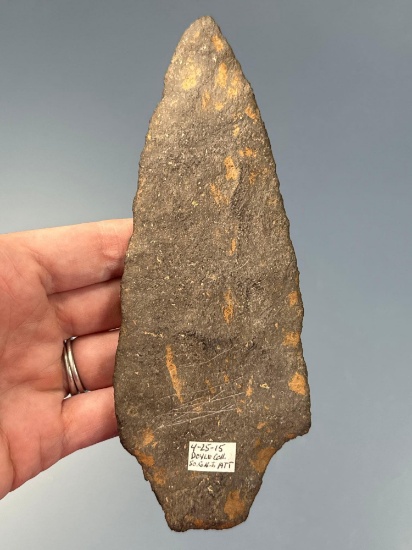 HUGE 6 1/2" Koens Crispin Spear, Found in Somerset Co., NJ, Ex: Doyle, Podpora Collections