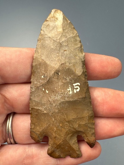 NICE 3 1/8" Jasper Lost Lake Point, Found in PA, Ex: Pennypacker Collection (PA Governor 1900s)
