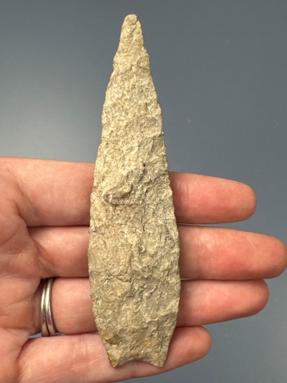 Large 4 1/16" Rhyolite Guilford Point, Found in Virginia, Ex: Bob Sharp, Popora Collections