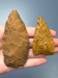 Pair of Jasper Blades, Longest is 3 3/8