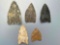 Lot of 5 Various Points, Found in PA/NJ Region, Longest is 1 5/8
