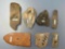 Lot of 7 Unique Ornamentail/Utilitarian Objects, Alabama Gorget, PA/NJ Bannerstones, Longest 3 7/8