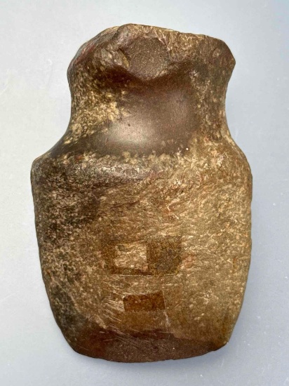 4 1/4" Full Groove Axe, Deep and Polished Groove, Found in New Hampshire, Nice Bit