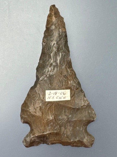 3 1/2" Meadowood, Onondaga Chert, Found in New York, Heavily Resharpened Anciently
