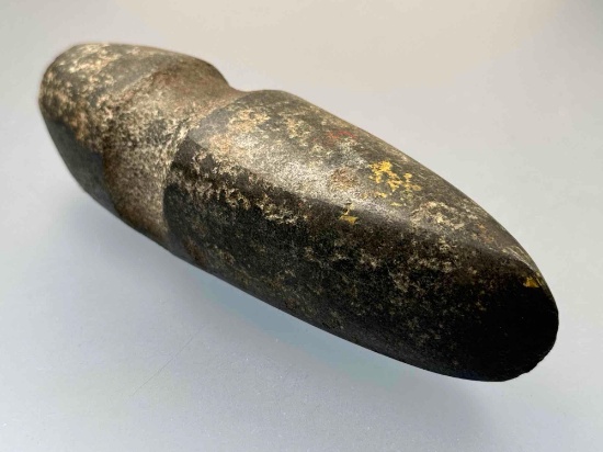 STUNNING 8 1/2 Hohokam Axe, Highly Polished Black Diorite, 3+Lbs, Found Arizona, Ex: Hendershot