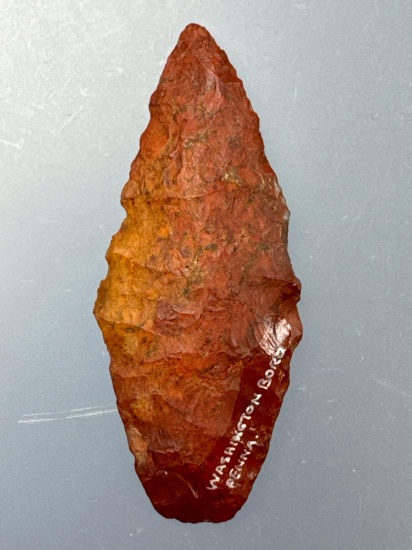 HIGHLIGHT 2 1/2" Jasper Agate Basin, Found in Washington Boro, Lanc. Co., PA, Ex: Fogelman