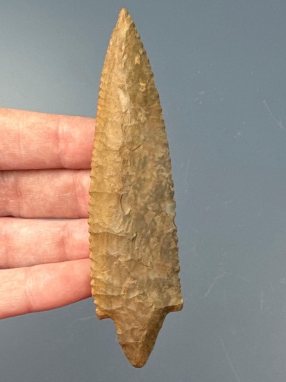 Impressive 4" Adena Related Point, Ft. Payne Chert, Found in Alabama Ex: Orr Collection