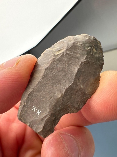 RARE 1 7/8" Fluted Northumberland, Found in New York, Well-Made, Heavily Ground Base