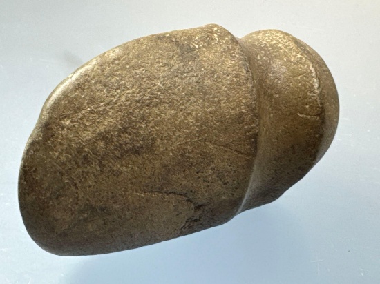SUPERB 5" Polished Axe, 3/4 Groove, SITS ON END, Found in Monroe Co., NY, Ex: Pat Keefe Collection